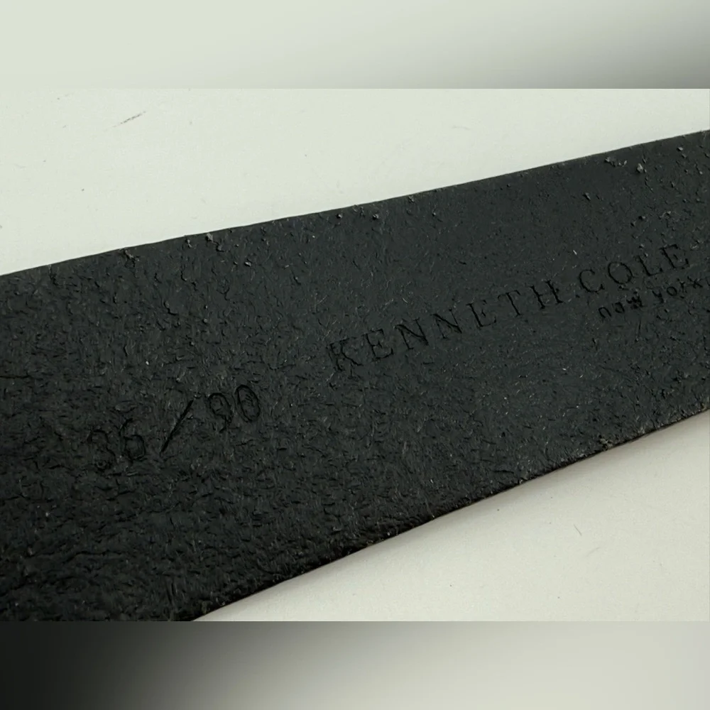 Kenneth Cole New York Black Leather Belt 36‎